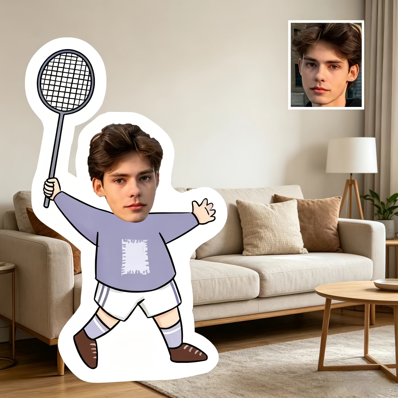 Badminton Photo - 1pc - Customized Badminton Sports Portrait