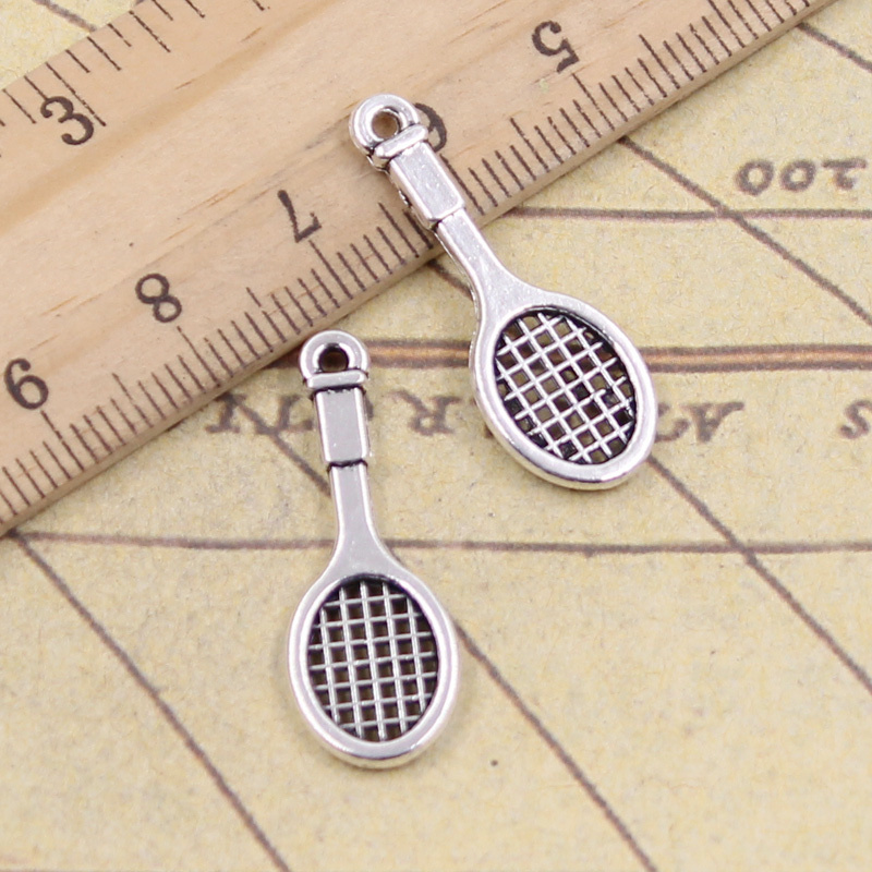 Badminton Photo - 30pcs Charms Tennis Racket Badminton Racket