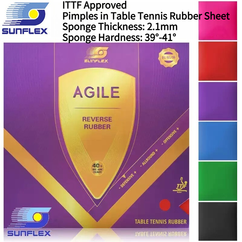 SUNFLEX AGILE Colorful Table T - Badminton Background recension och pris