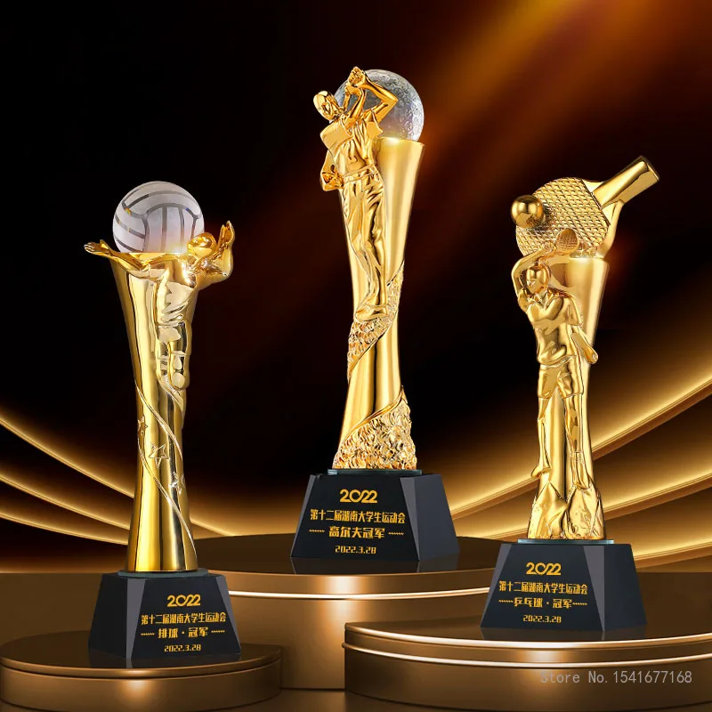 Customized Resin Trophy For Vo - Badminton Europe recension och pris