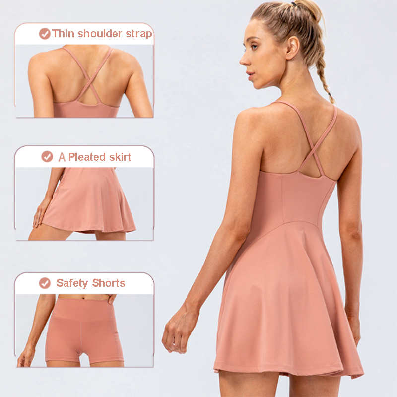 Women Tennis Yoga Skirt High S - Badminton Outfit recension och pris