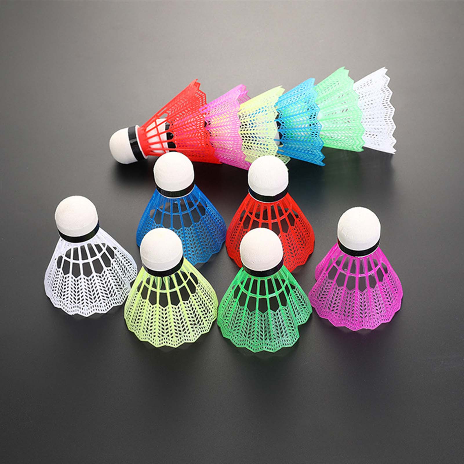 12Pcs Badminton Plastic White  - Badminton Fun Game recension och pris