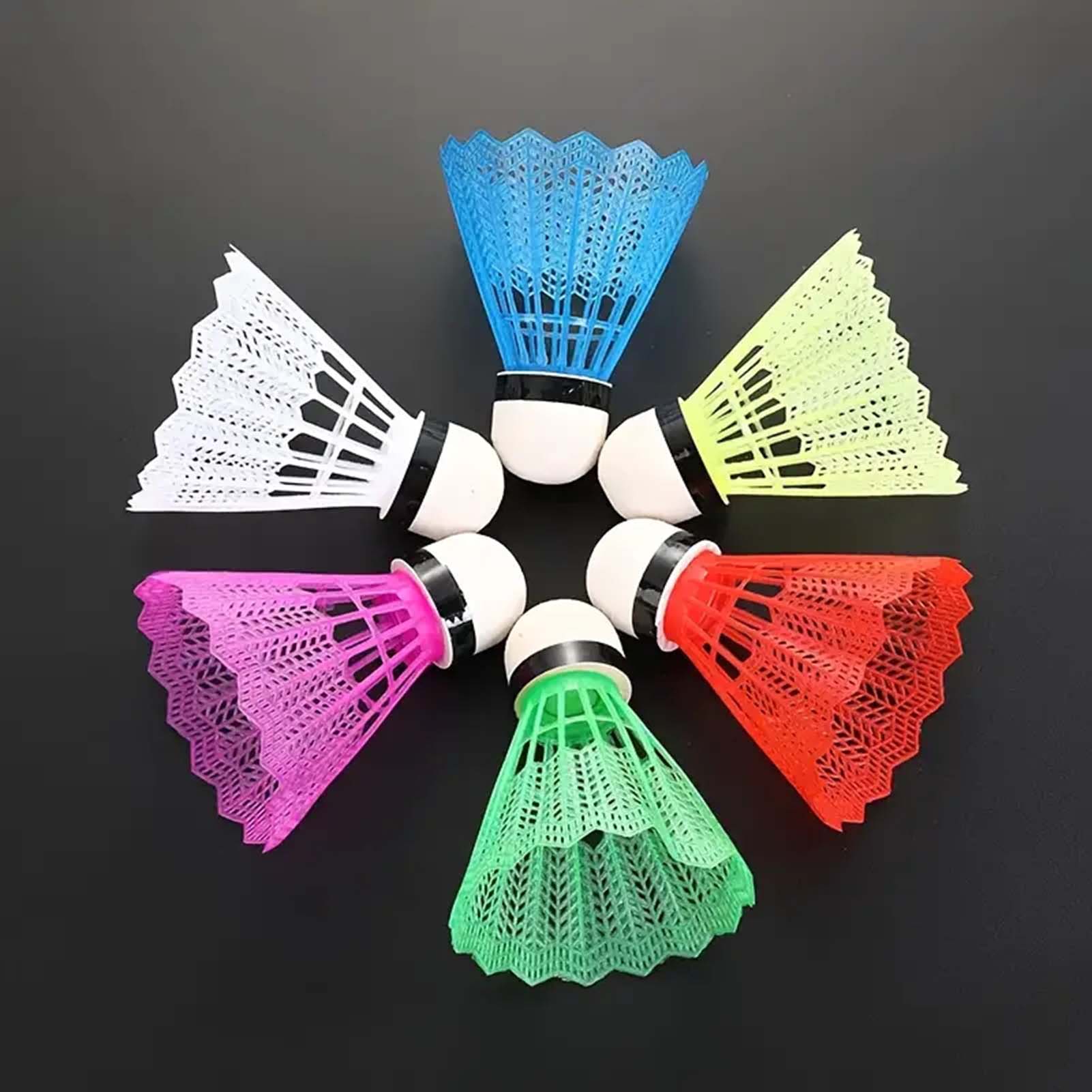 12Pcs Badminton Plastic White  - Badminton Fun Game recension och pris