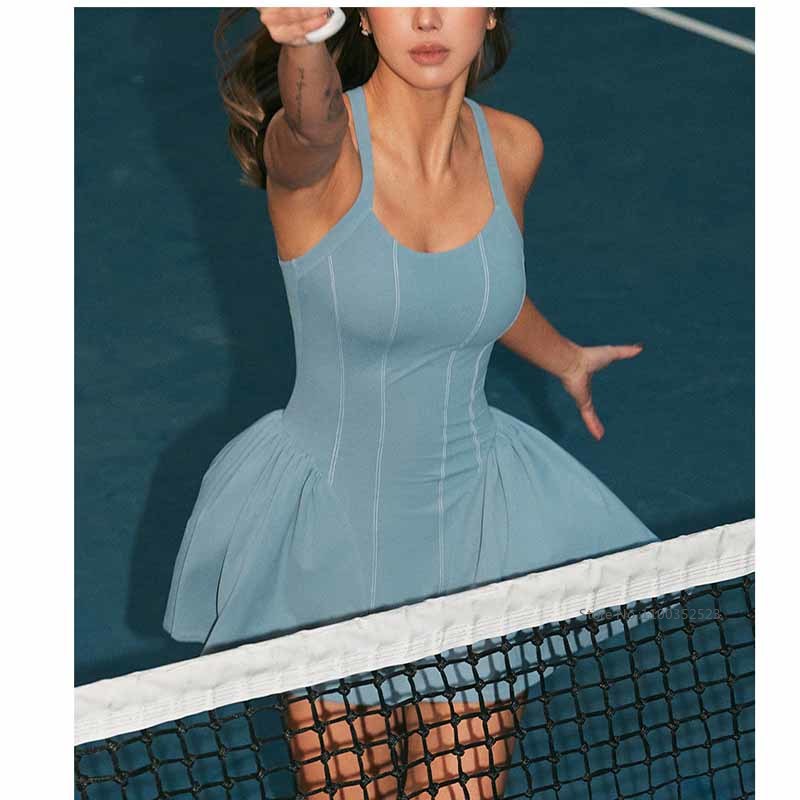 Women Tennis Dress with Bra Ho - Badminton Outfit recension och pris