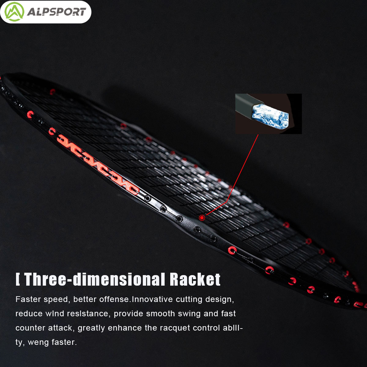 Alpsport MH-V5 5U 75g Wave Leg - Badminton Background recension och pris