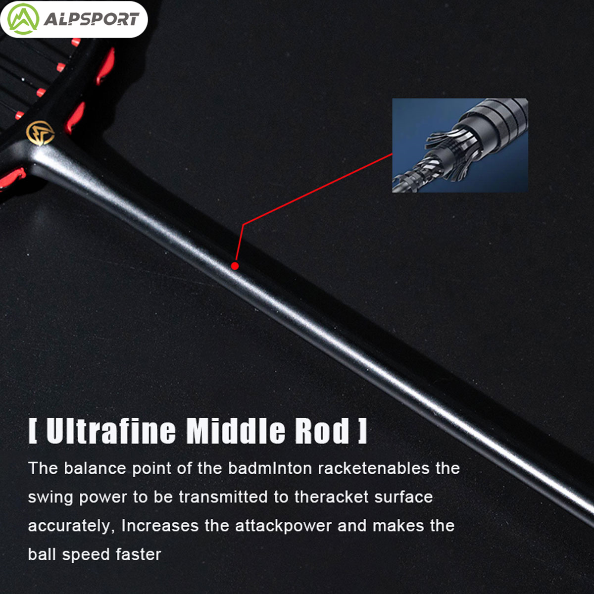 Alpsport MH-V5 5U 75g Wave Leg - Badminton Background recension och pris