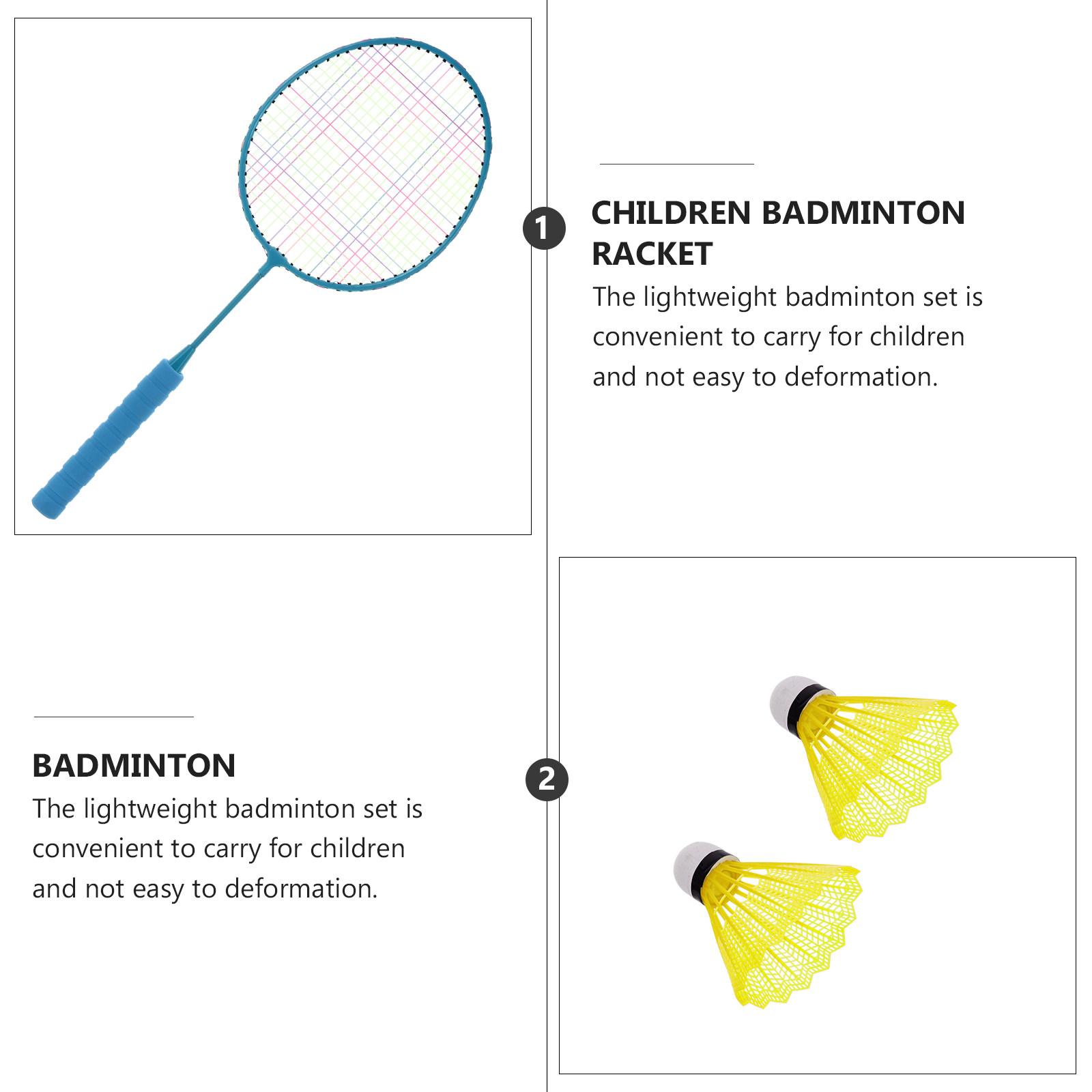 1Set Kids Badminton Racket Kit - Badminton Fun Game recension och pris